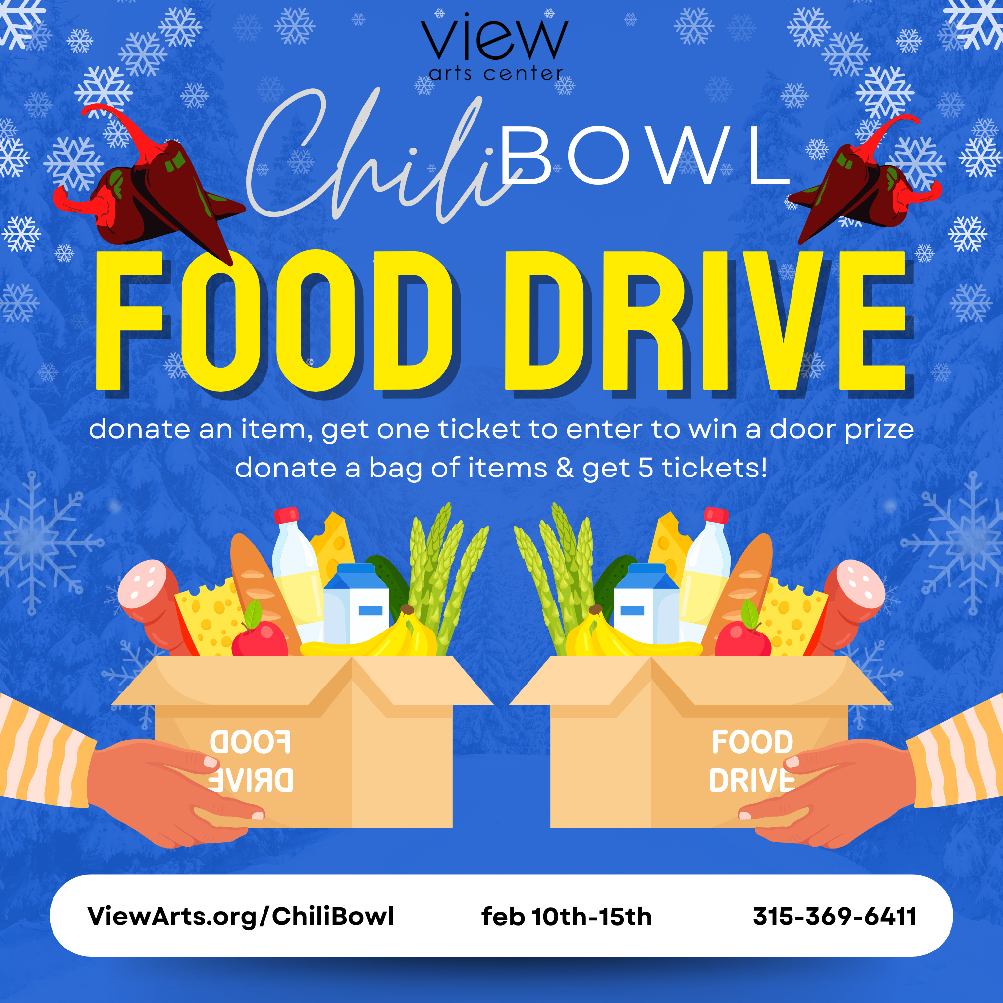 Chili Bowl Press Release Food Drive